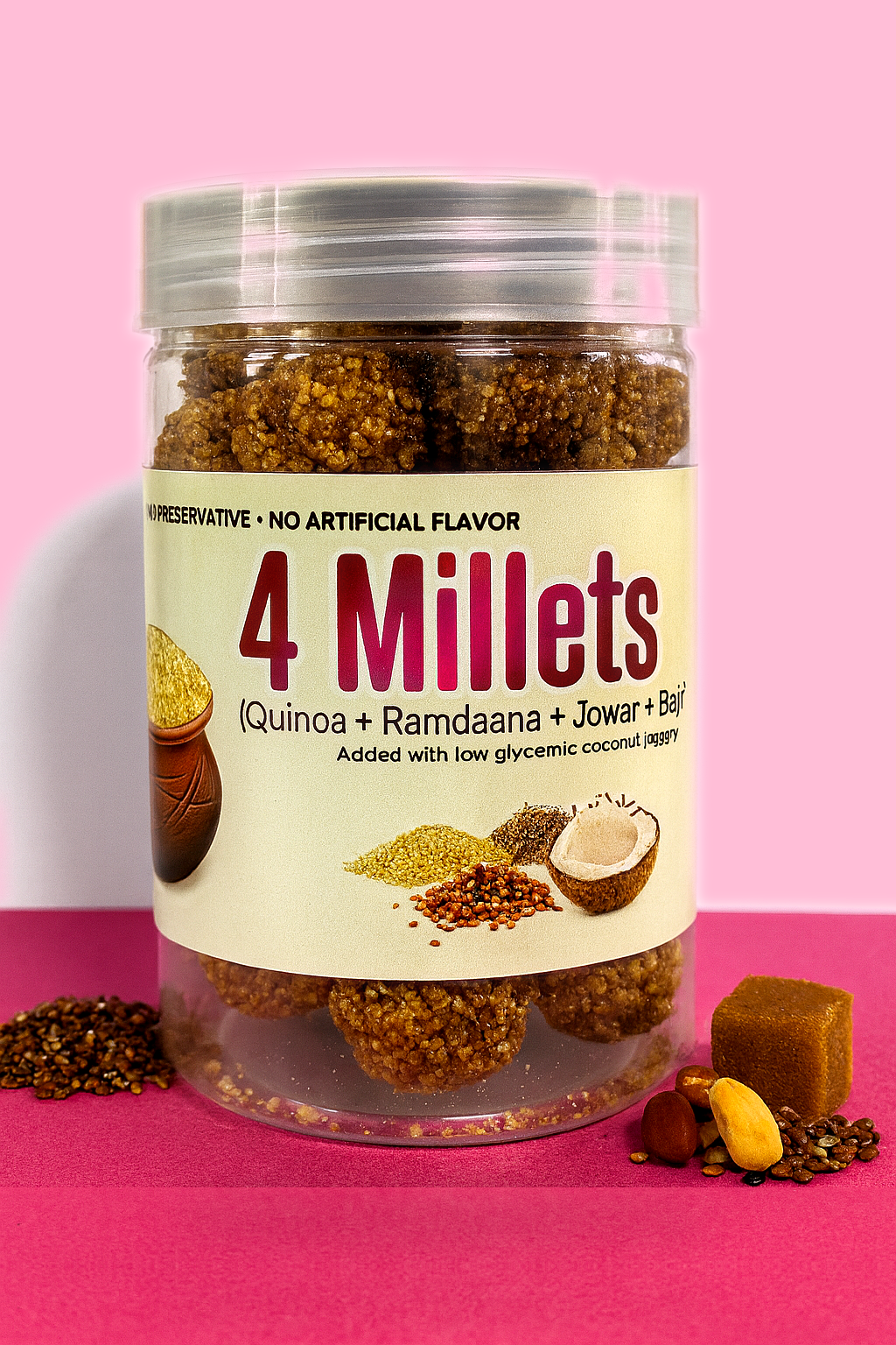 Coconut Neera 4-Millets Balls - 200g