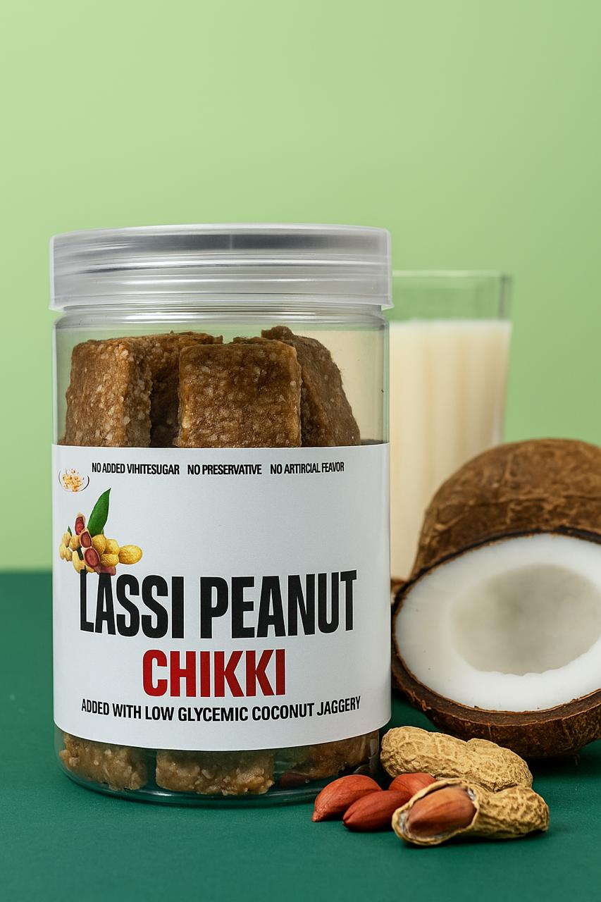 Coconut Neera Lassi Peanut Chikki - 250g