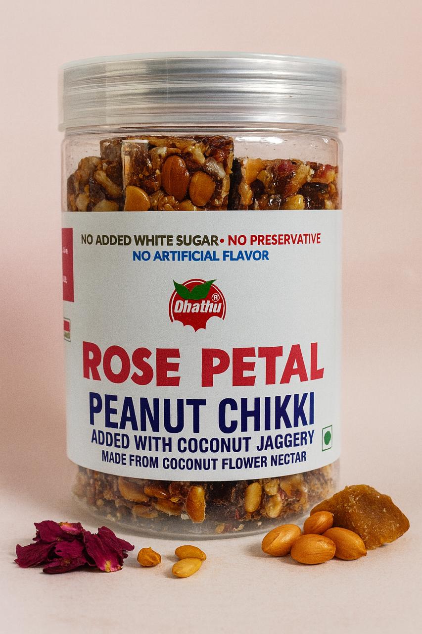 Coconut Neera Rose Peanut Chikki