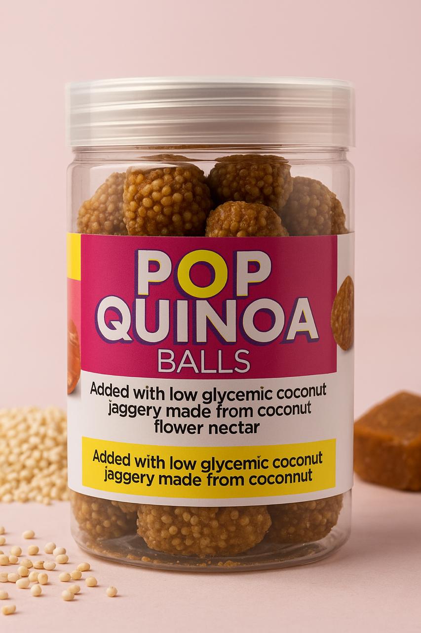 Coconut Neera Popped Quinoa Balls - 100g