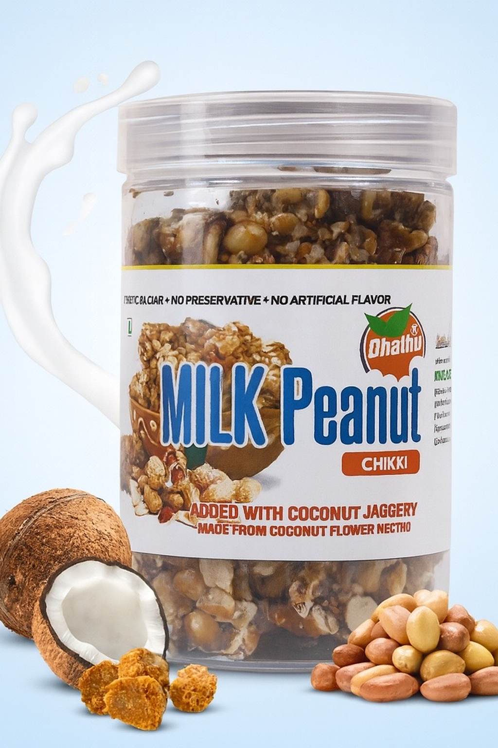 Coconut Neera Peanut Milk Chikki