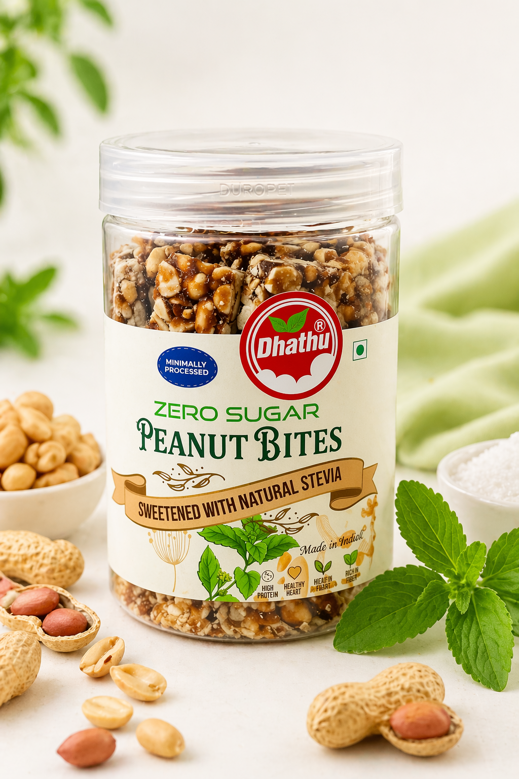 Zero Calorie Stevia Peanut Bites