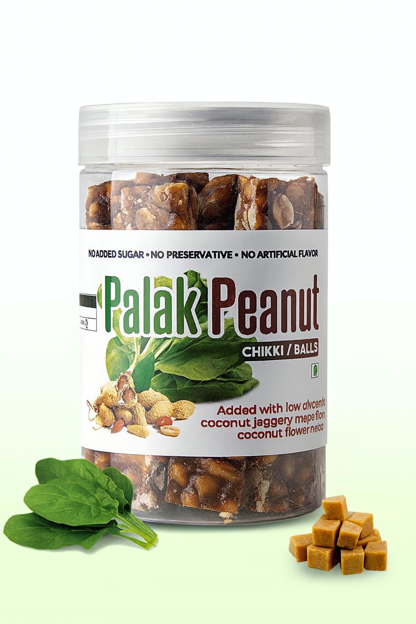 Coconut Neera Palak Peanut Chikki
