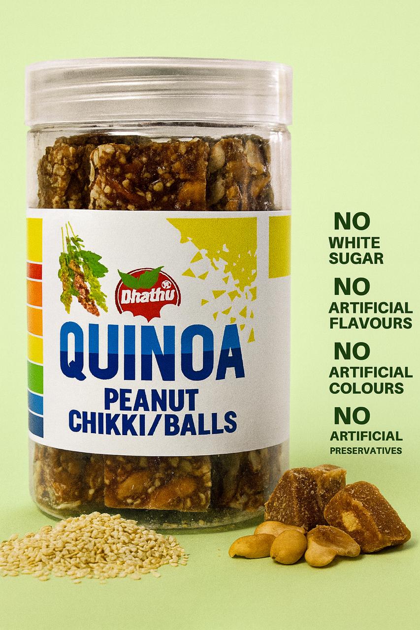 Coconut Neera Quinoa Peanut Chikki