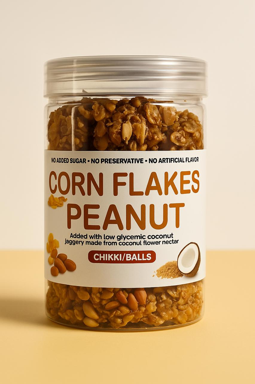 Coconut Neera Cornflakes Peanut Chikki